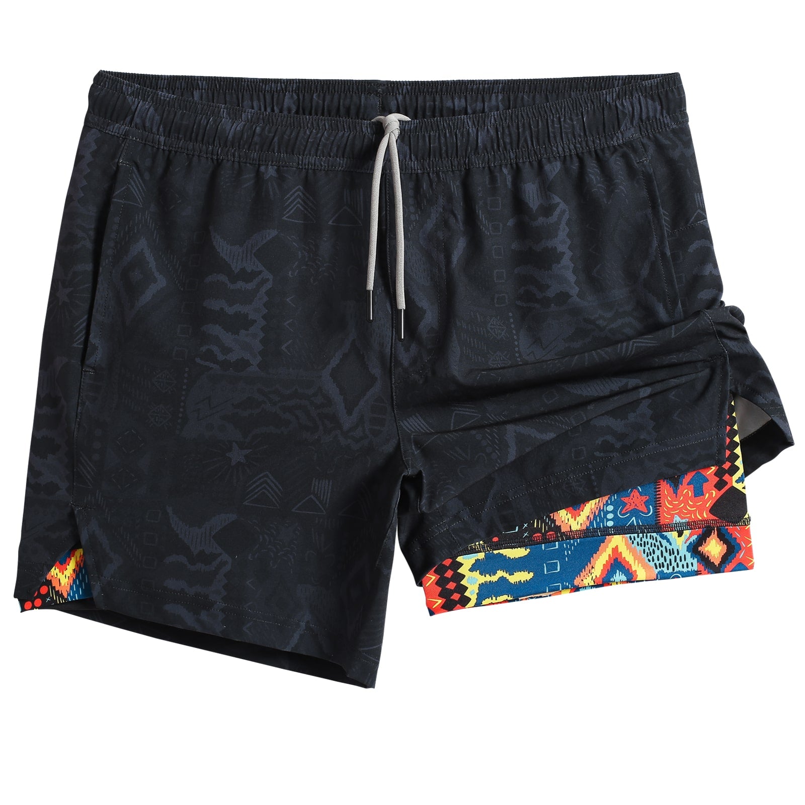 2-in-1 Stretch Short Lined Printed Gym Shorts – maamgic