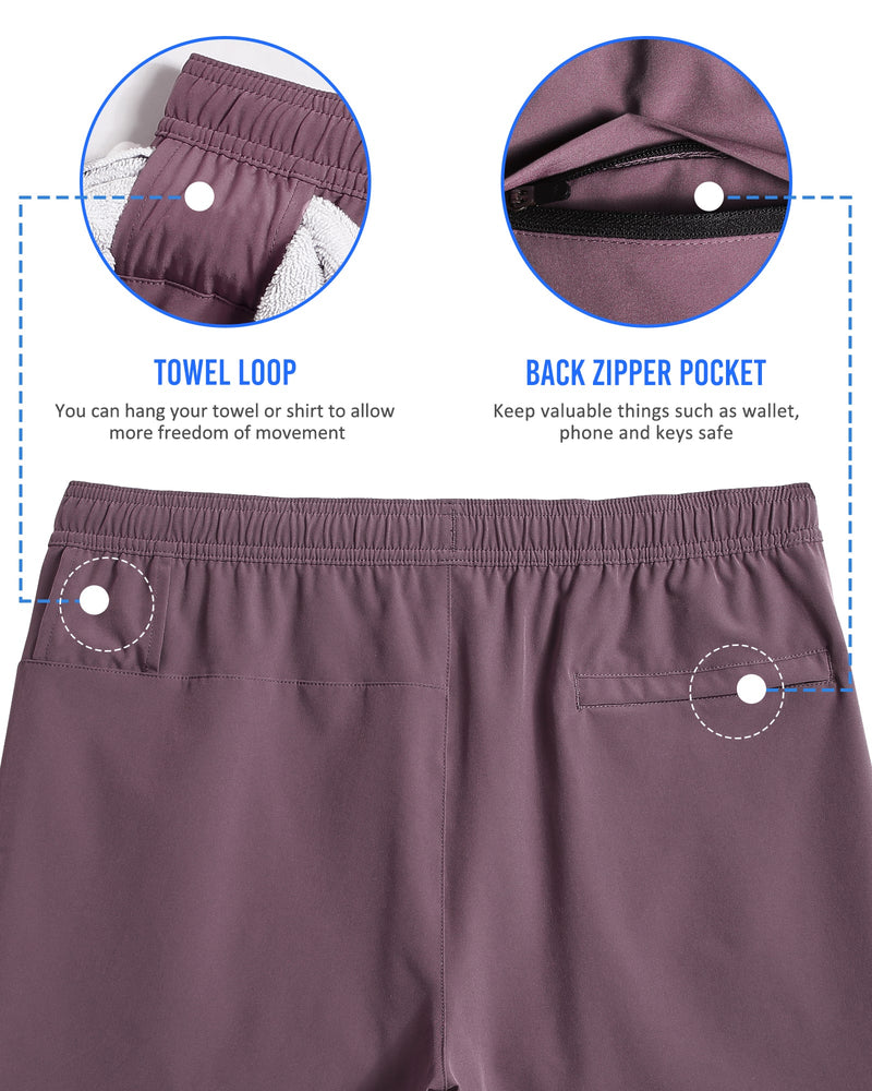 2-in-1 Stretch Short Lined Fuchsia Gym Shorts – maamgic