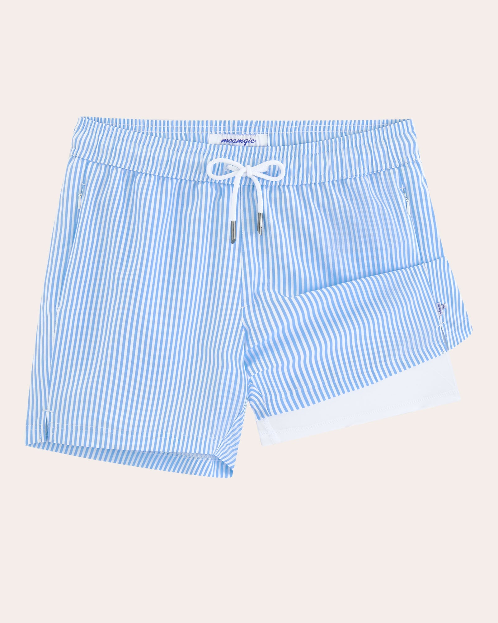 CoastSweet Striped Swim Trunks