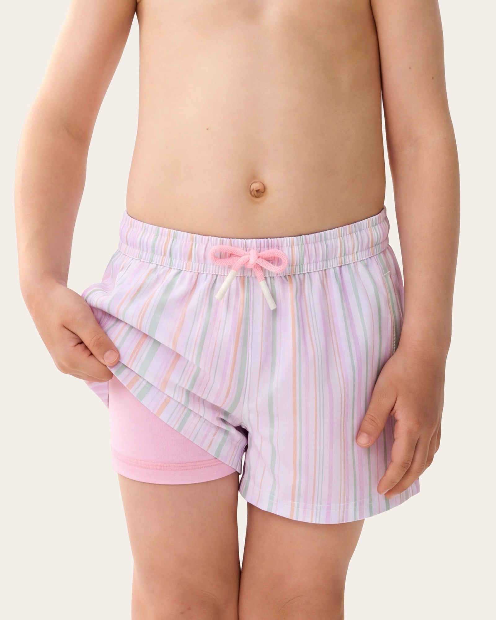 CoastSweet Kids Striped Swim Trunks