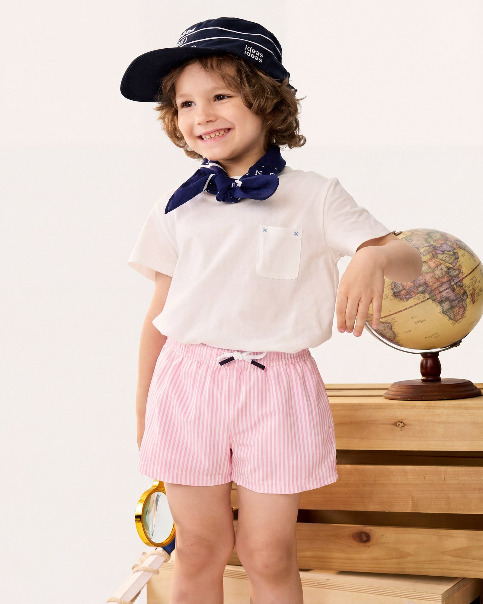 CoastSweet Kids Striped Swim Trunks