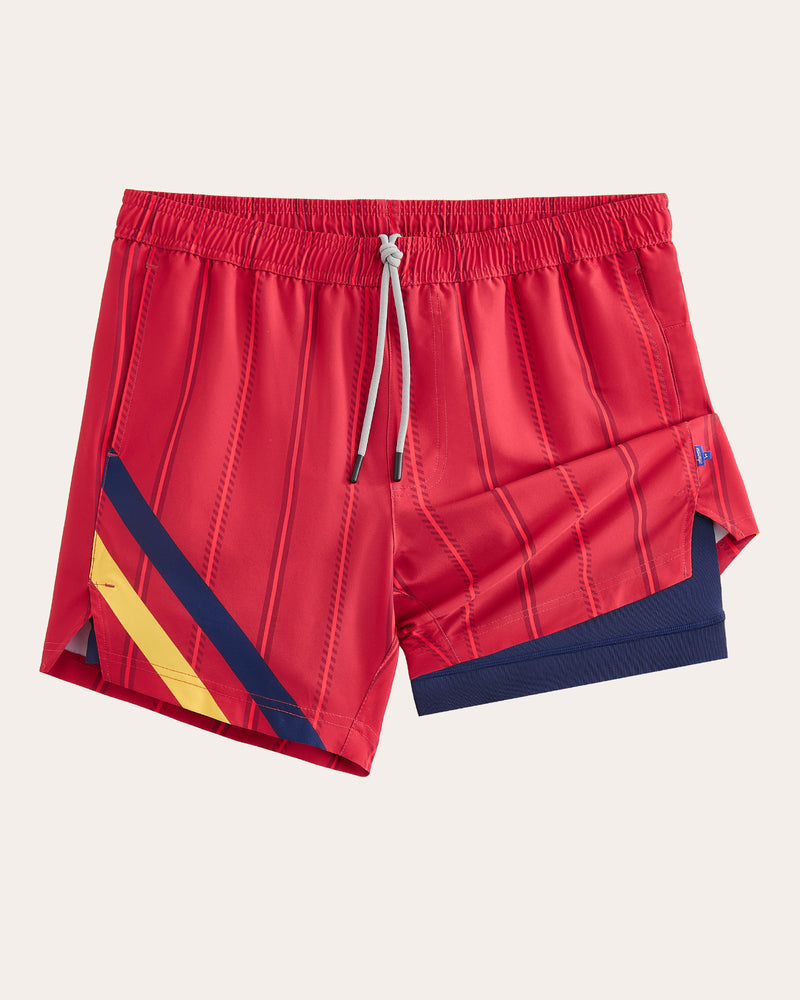 EcoCalm Red Gym Shorts