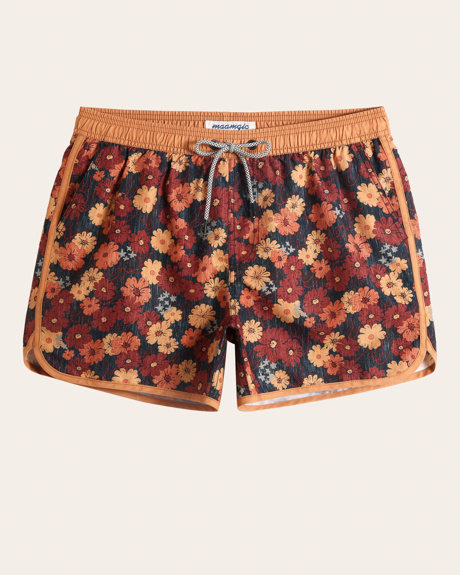 FloraFever Daisy Print Swim Trunks