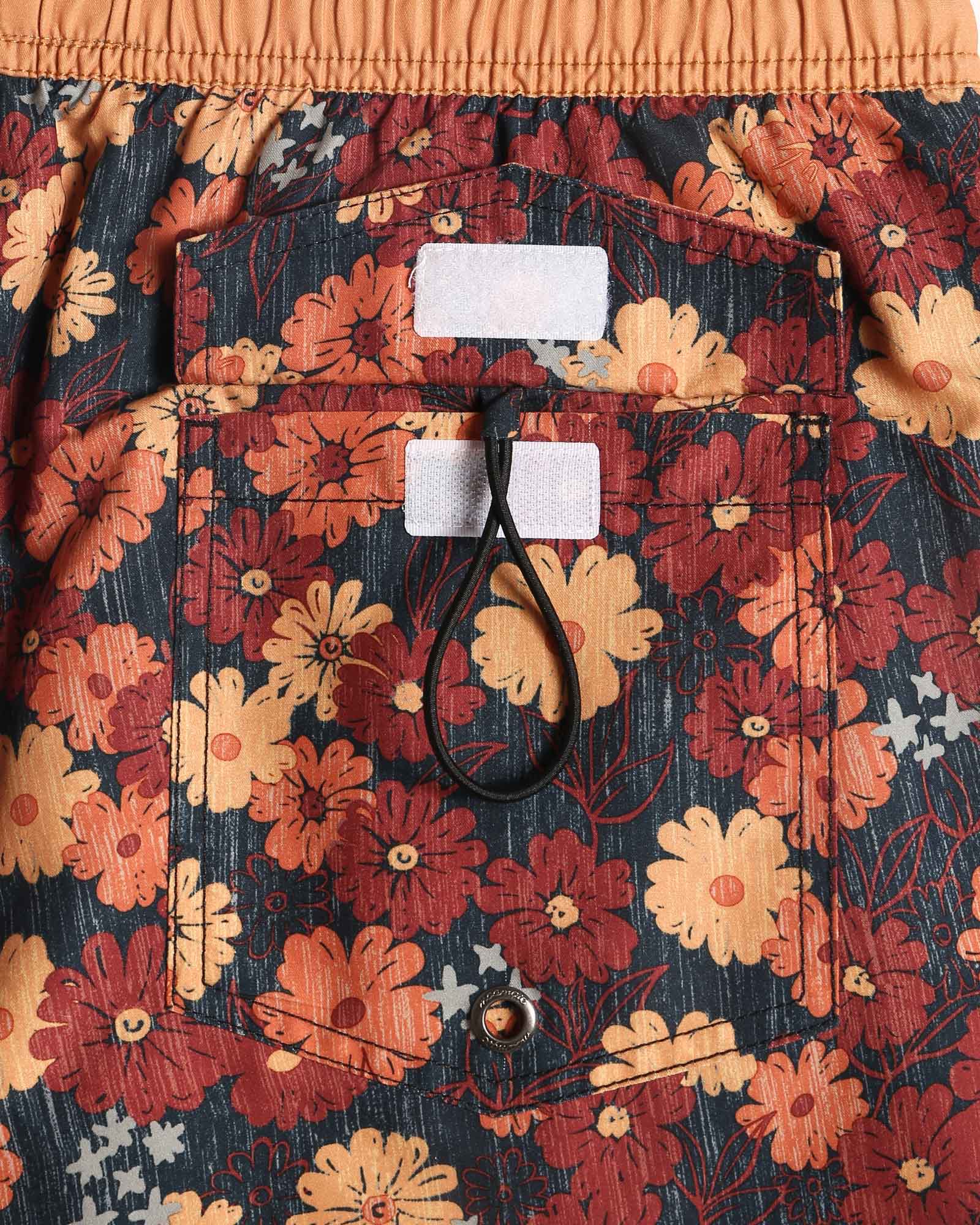 FloraFever Floral Swim Shorts, Brown | Maamgic – maamgic