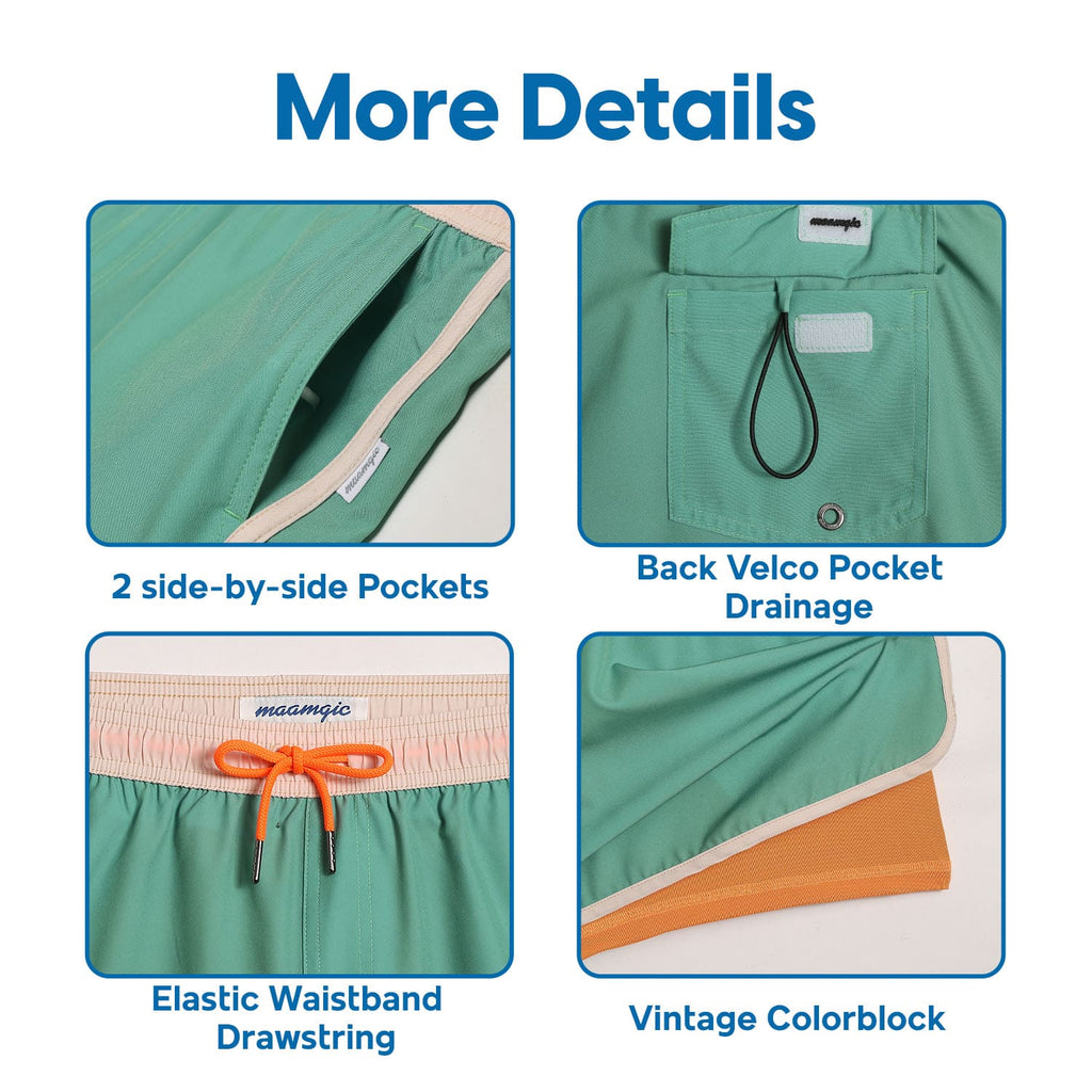 Maamgic-4.5Inseam2in1StretchShortLinerGreenOrangeSwimShorts_3