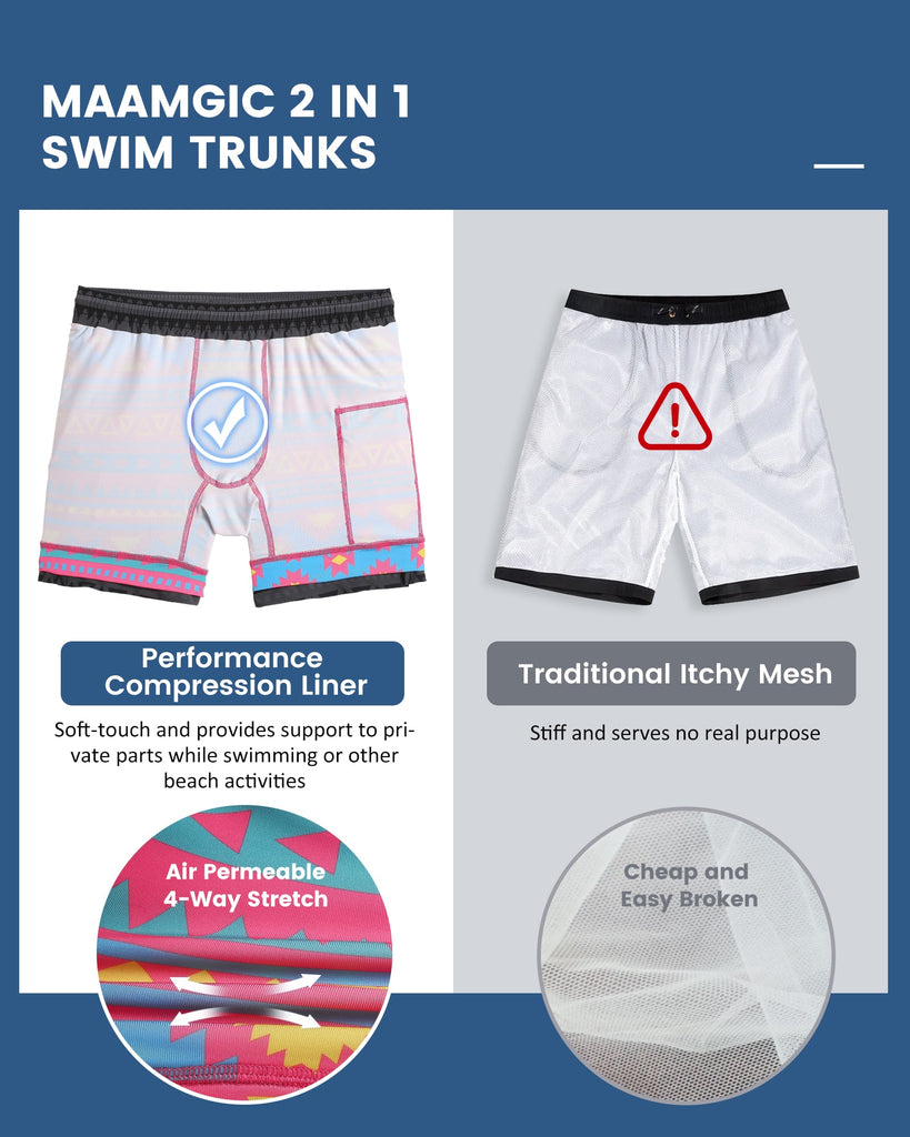 Maamgic-5.5Inseam2in1StretchShortLinerGreyPinkSwimShorts_1