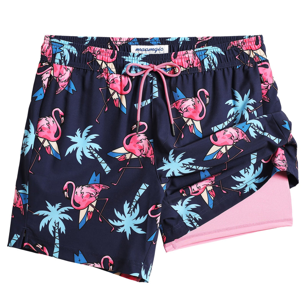 Maamgic2in1StretchShortLinerBlackFlamingoSwimShorts_3