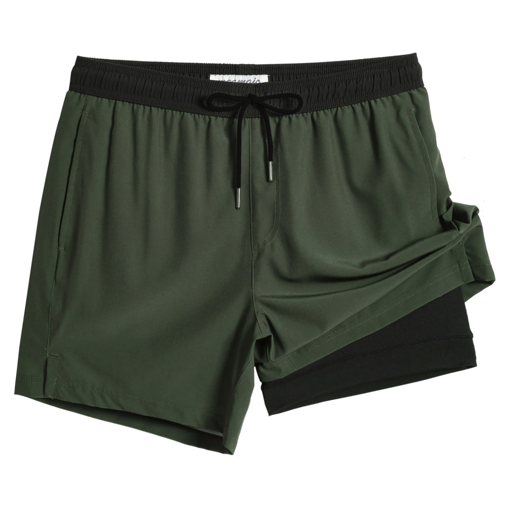 Maamgic2in1StretchShortLinerDarkGreenSwimShorts_1