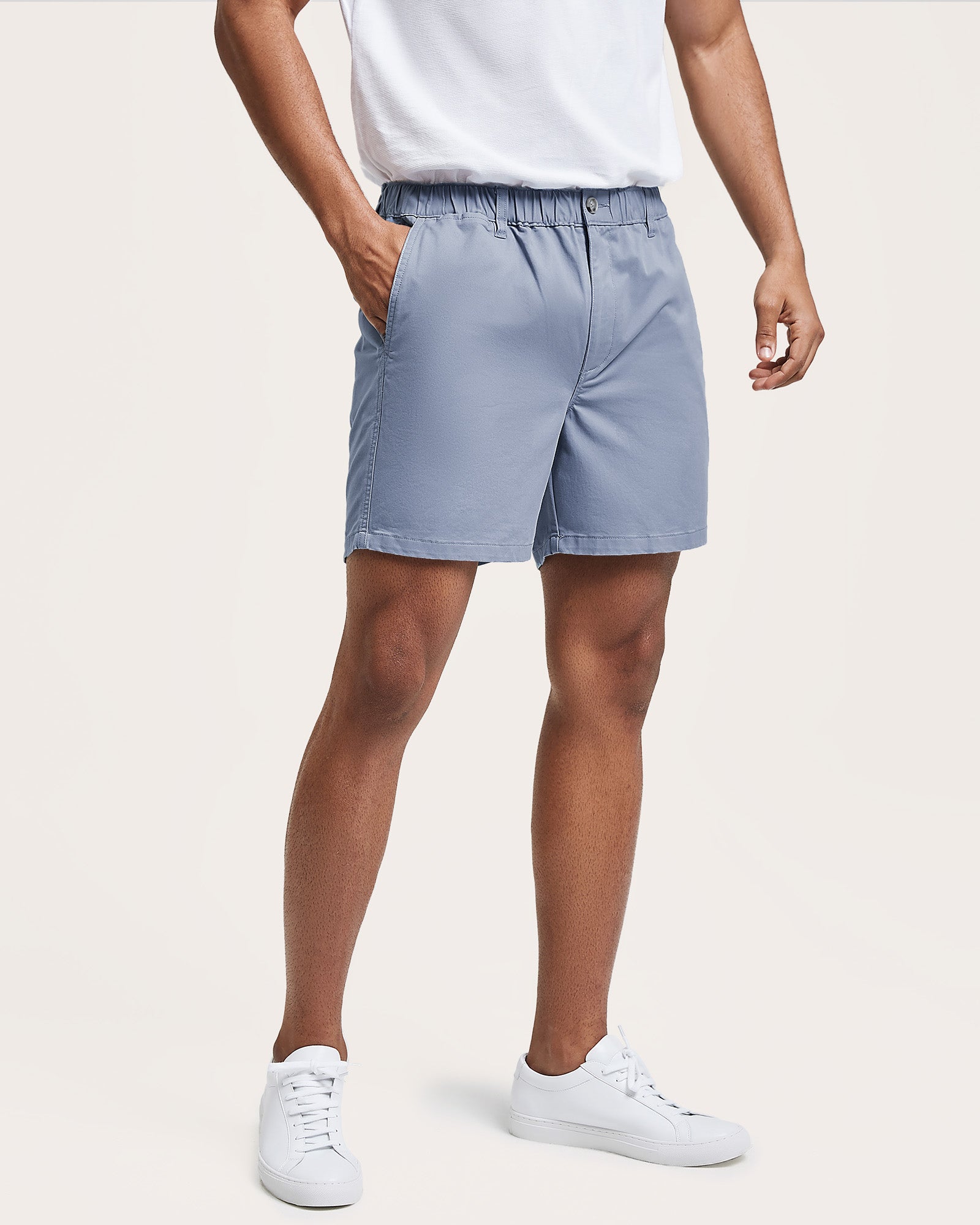 MultiMood Everyday Stretch Shorts, Haze Blue | Maamgic