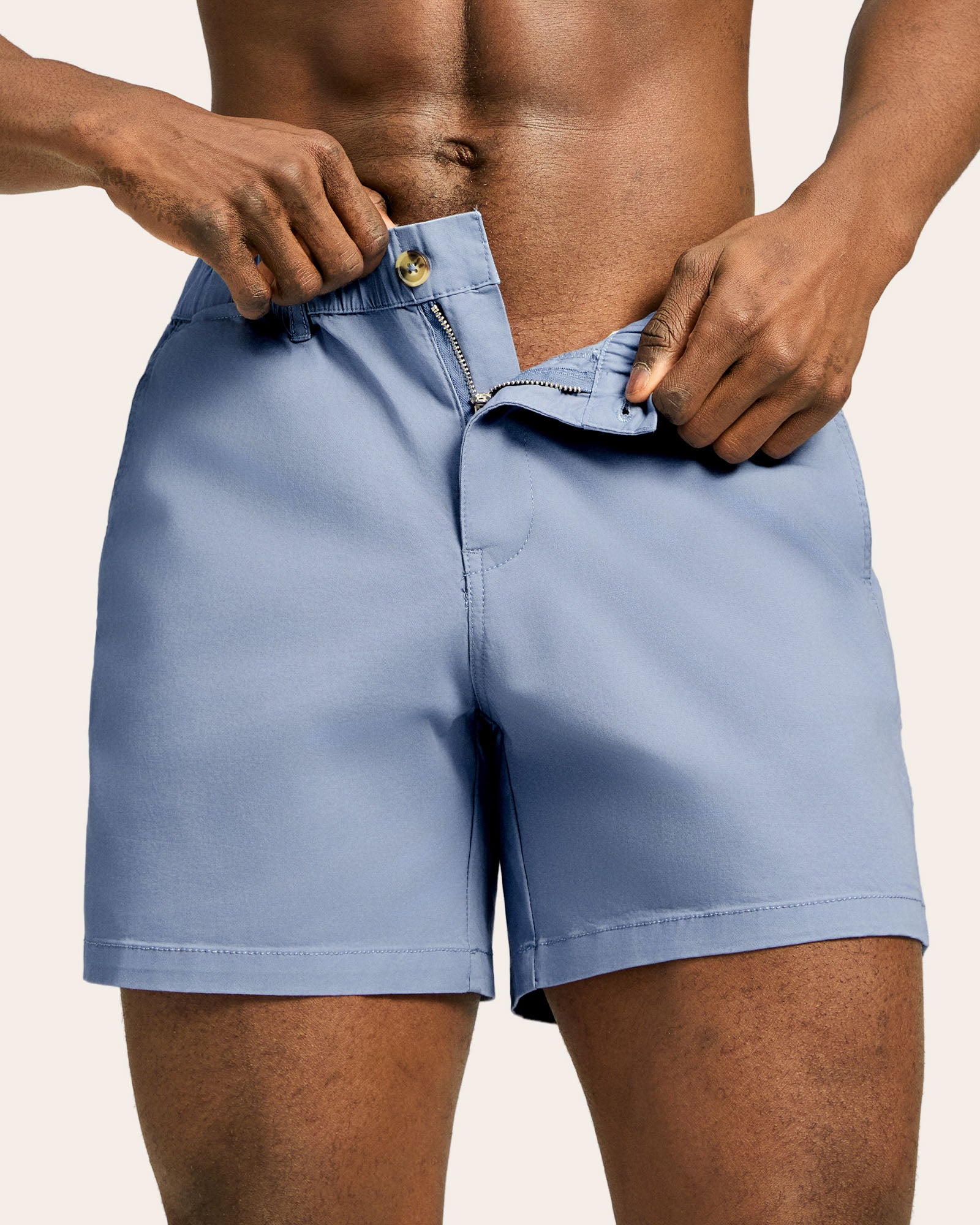 MultiMood Everyday Stretch Shorts, Haze Blue | Maamgic