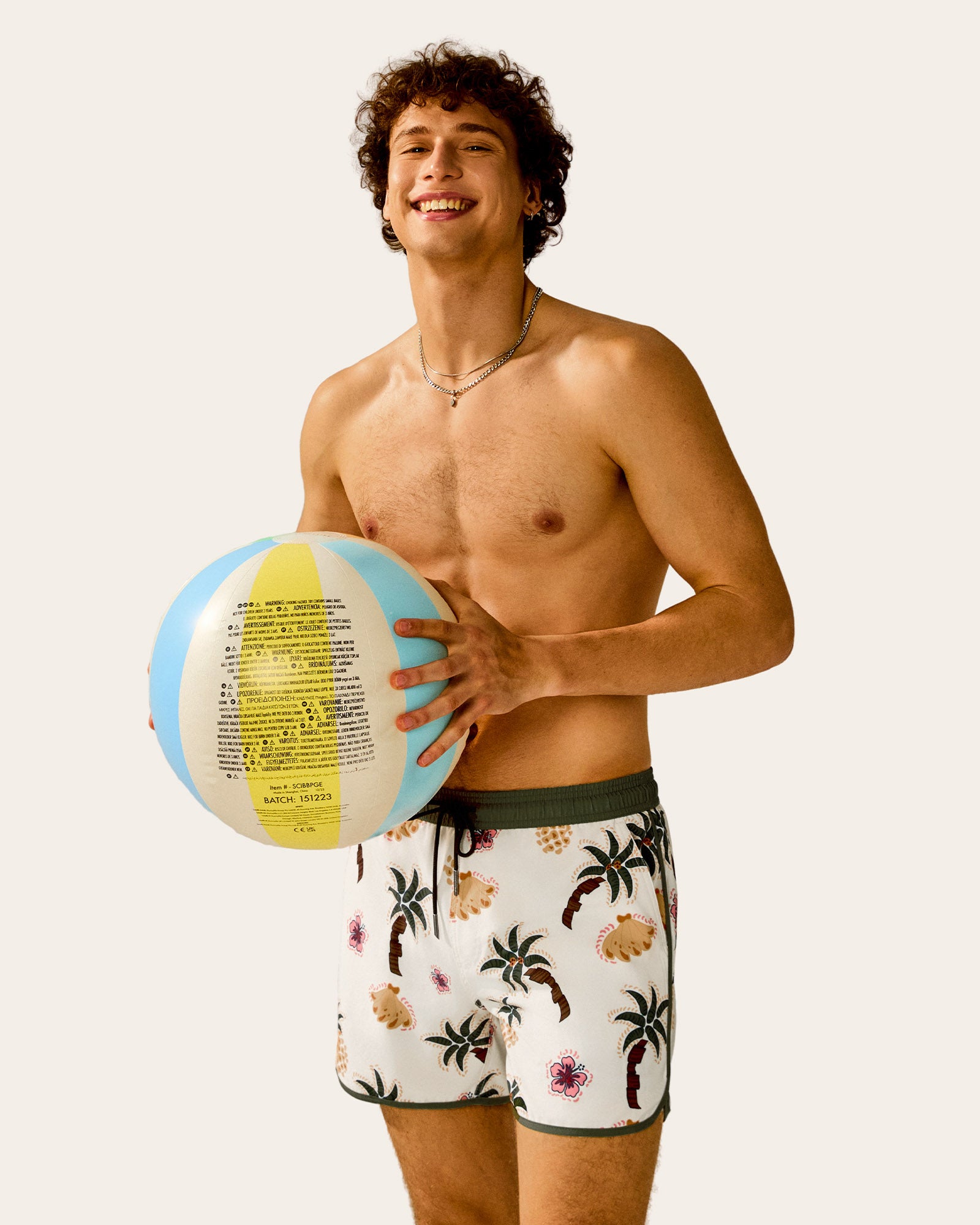PlantPop Banana Print Swim Trunks, Green | Maamgic