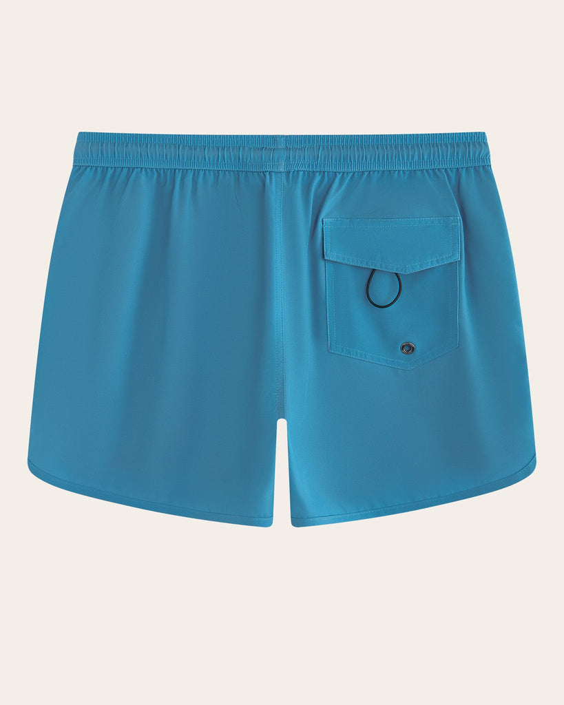 SunPop Short Liner Swim Trunks, Blue and Orange | Maamgic