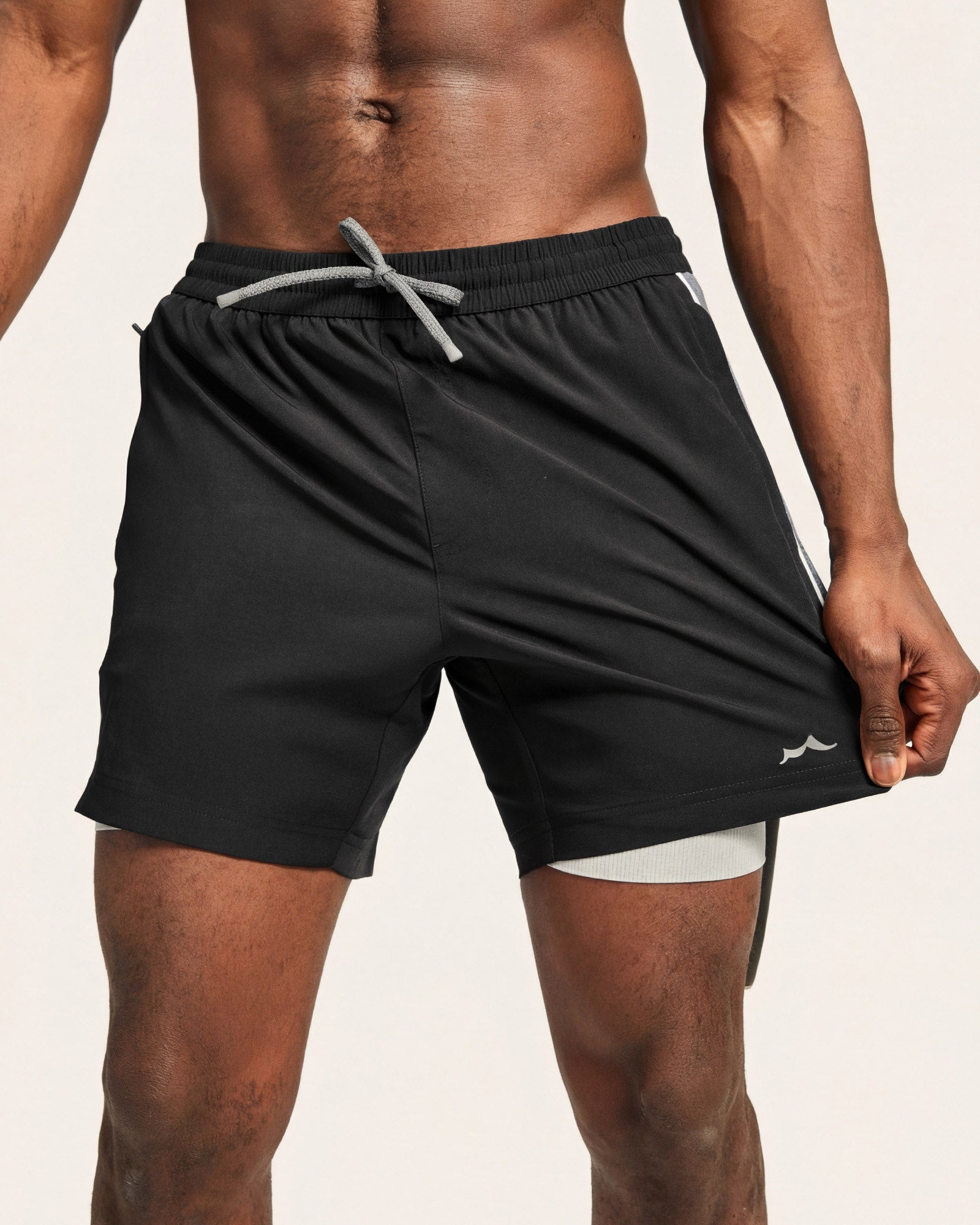 Retro 70s Striped Gym Shorts