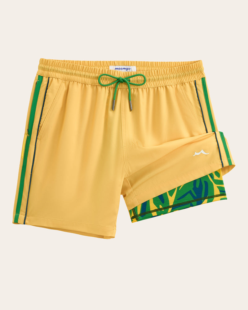 RetroWave Side Striped Swim Shorts