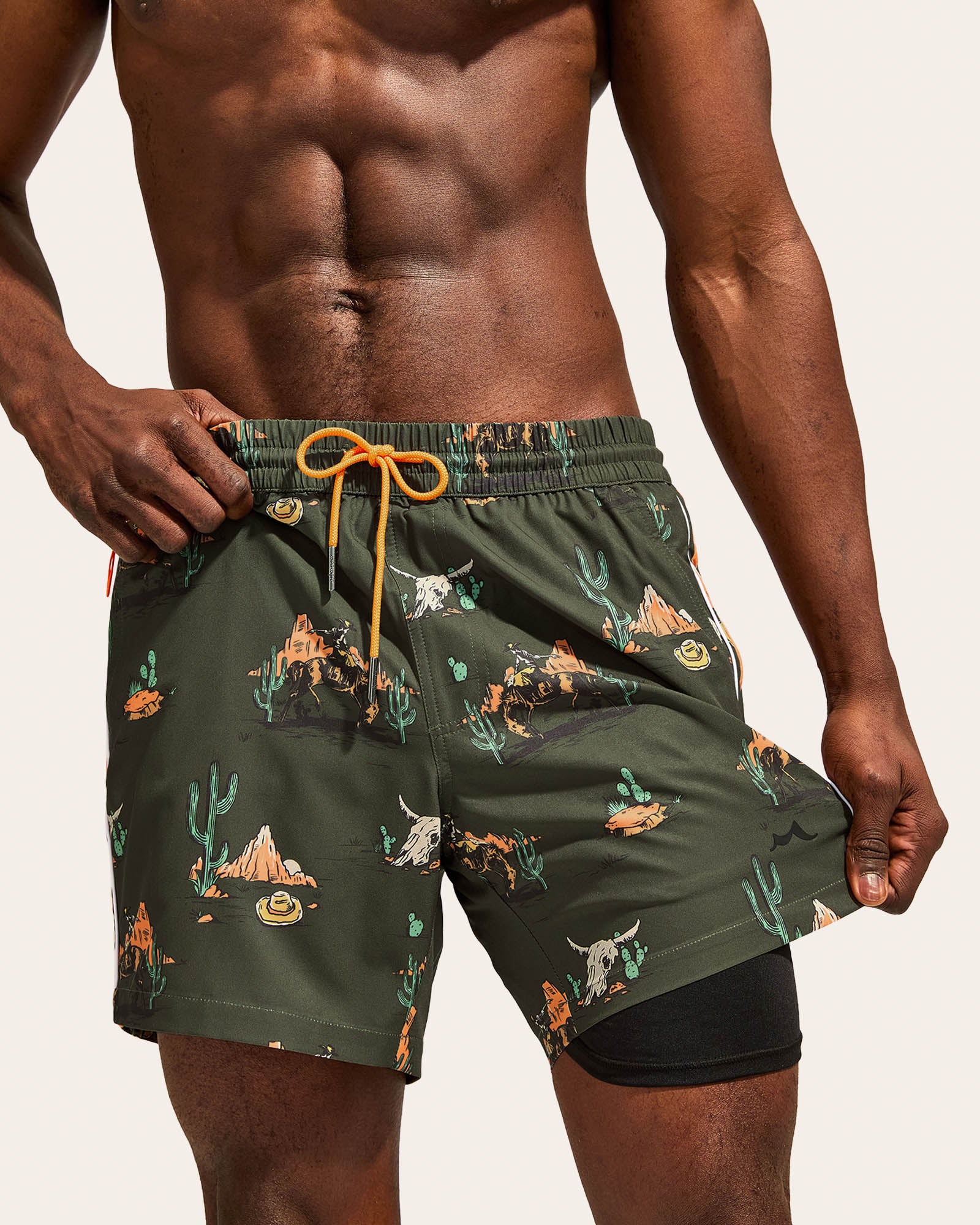 RetroWave Side Striped Swim Shorts