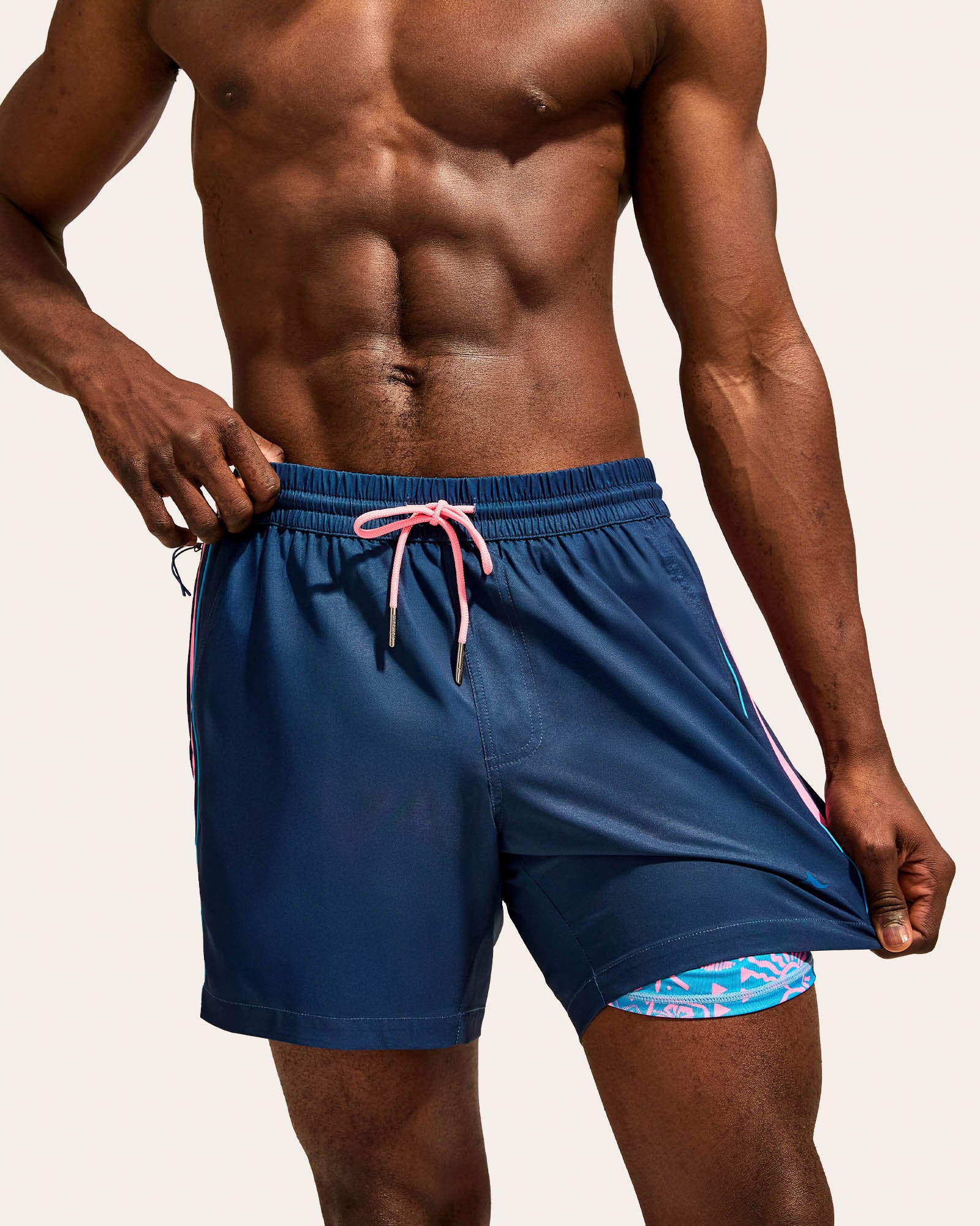 RetroWave Side Striped Swim Shorts