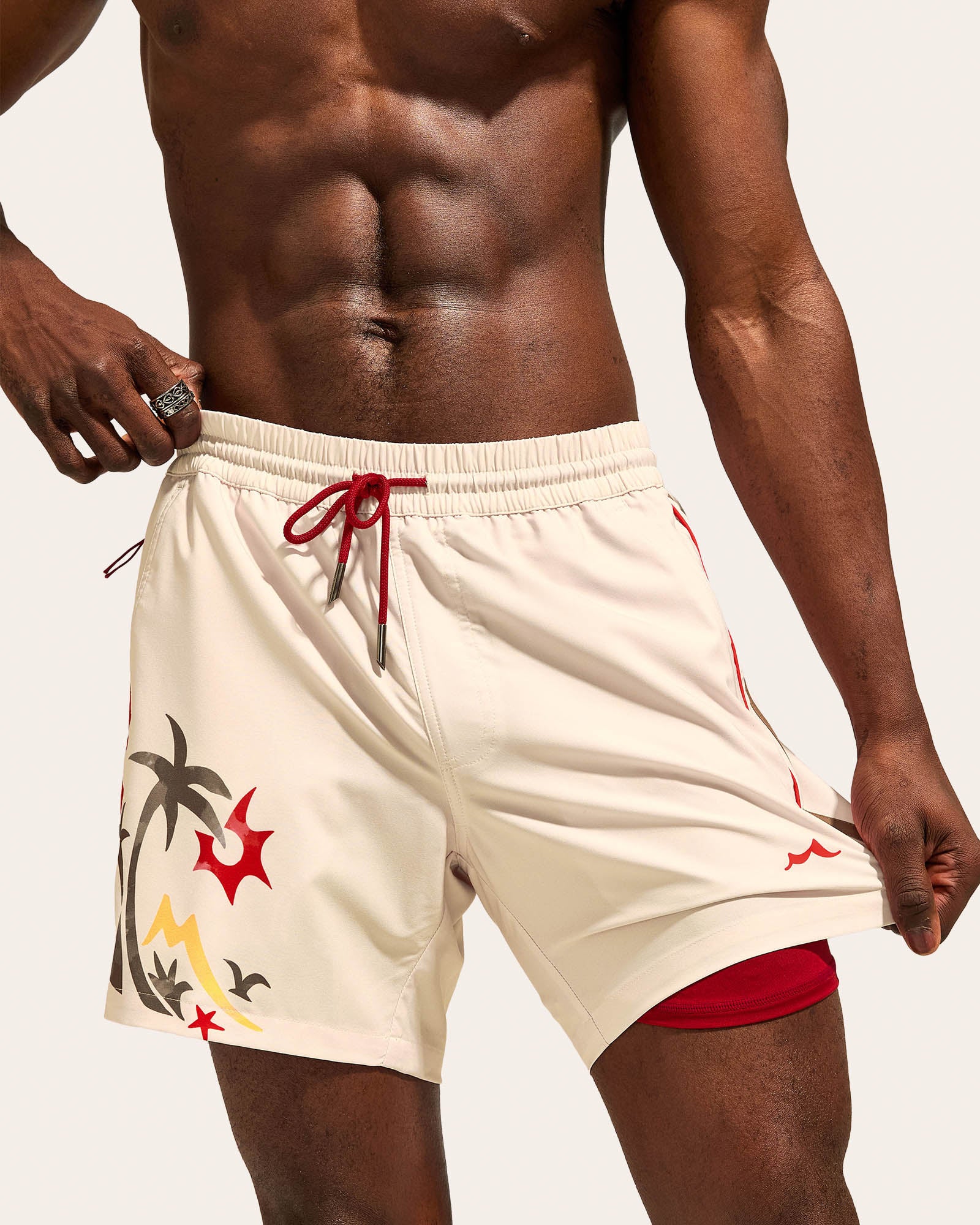 RetroWave Side Striped Swim Shorts