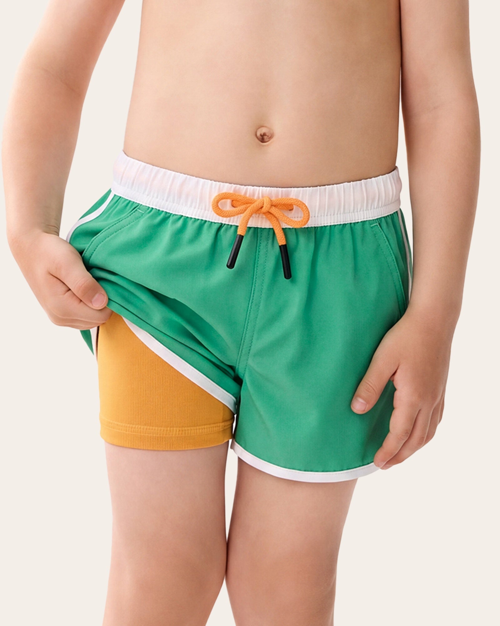Retro 70s Kids Comfy Swim Trunks