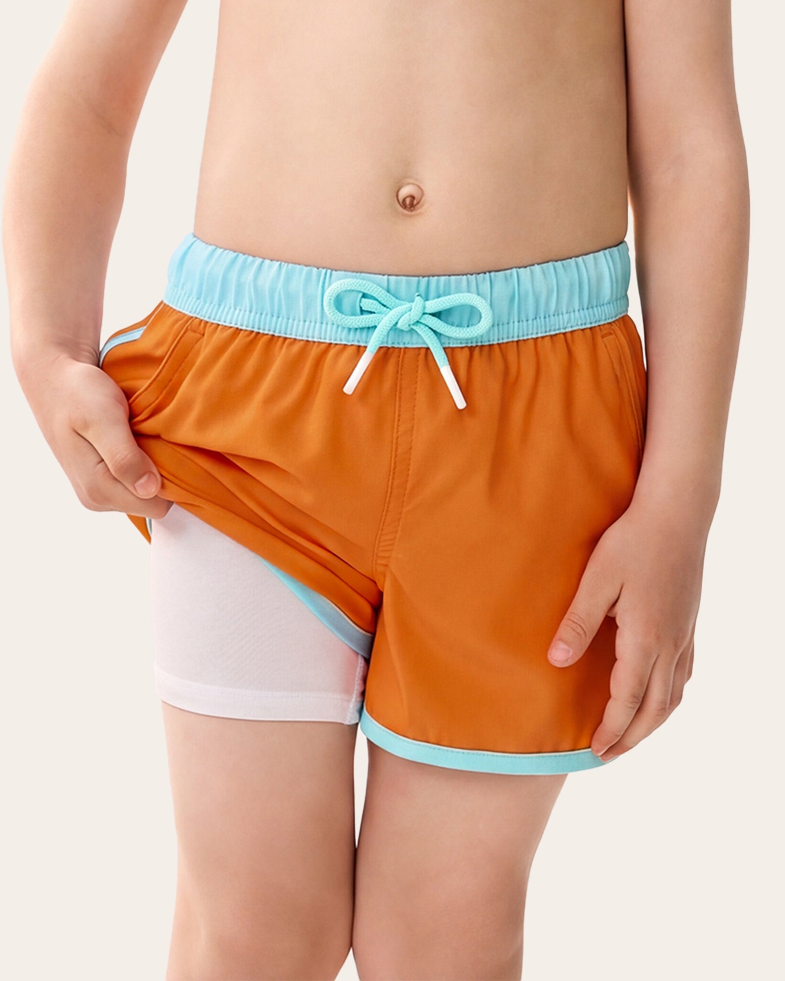 Retro 70s Kids Comfy Swim Trunks