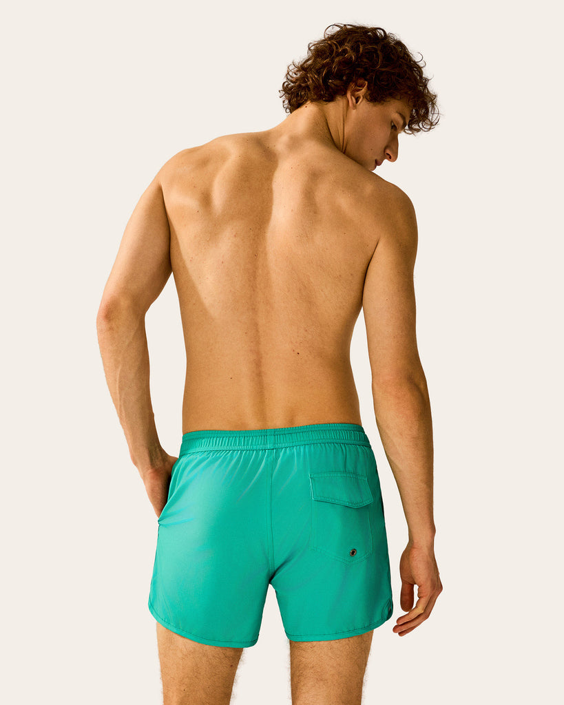 SunPop Short Liner Swim Trunks, Blue and Pink | Maamgic