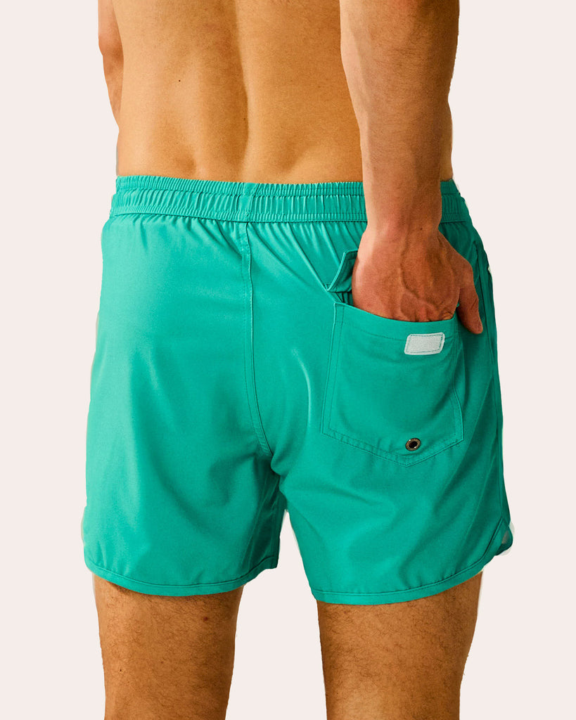 SunPop Short Liner Swim Trunks, Blue and Pink | Maamgic