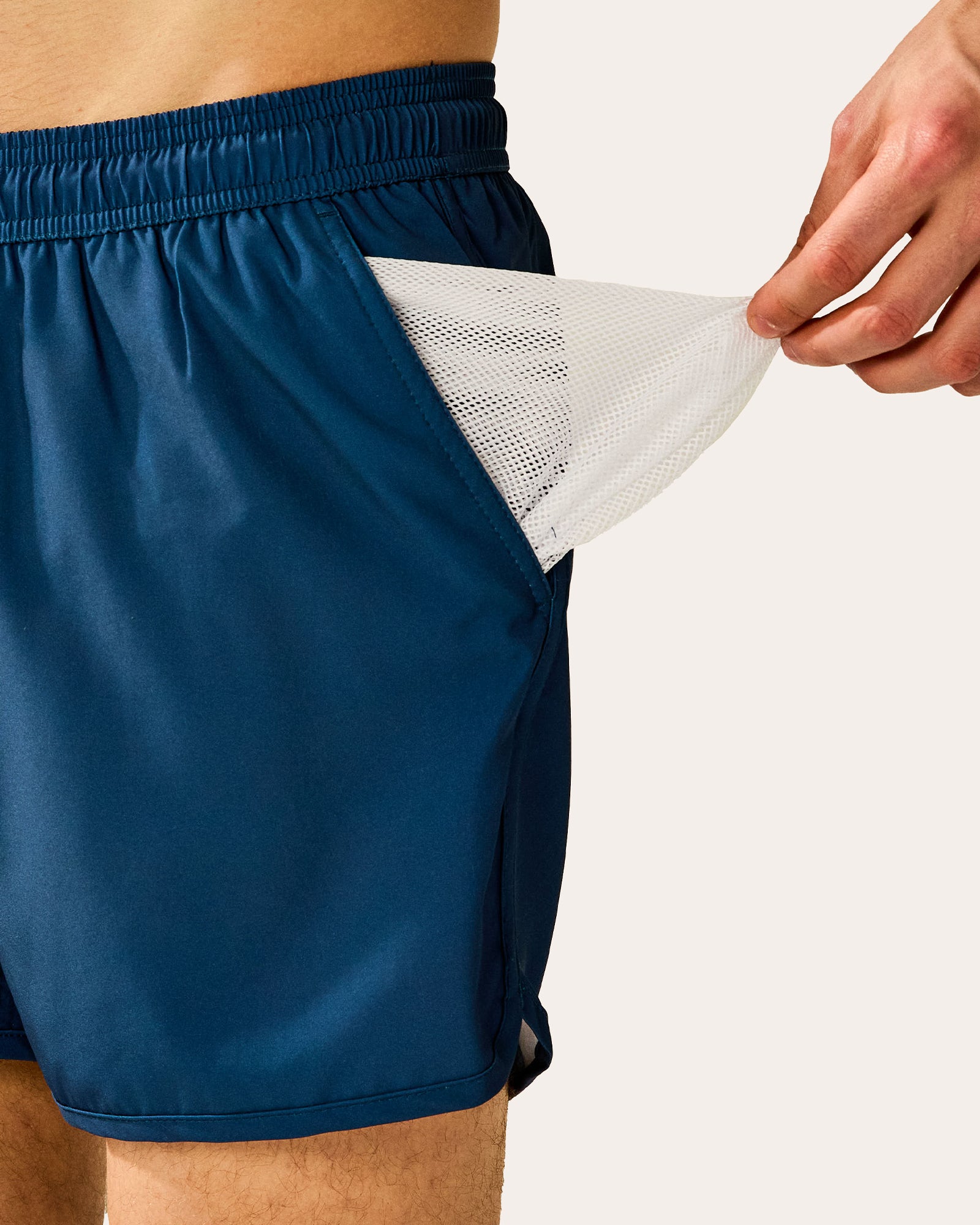 SunPop Short Liner Swim Trunks, Navy and Pink | Maamgic