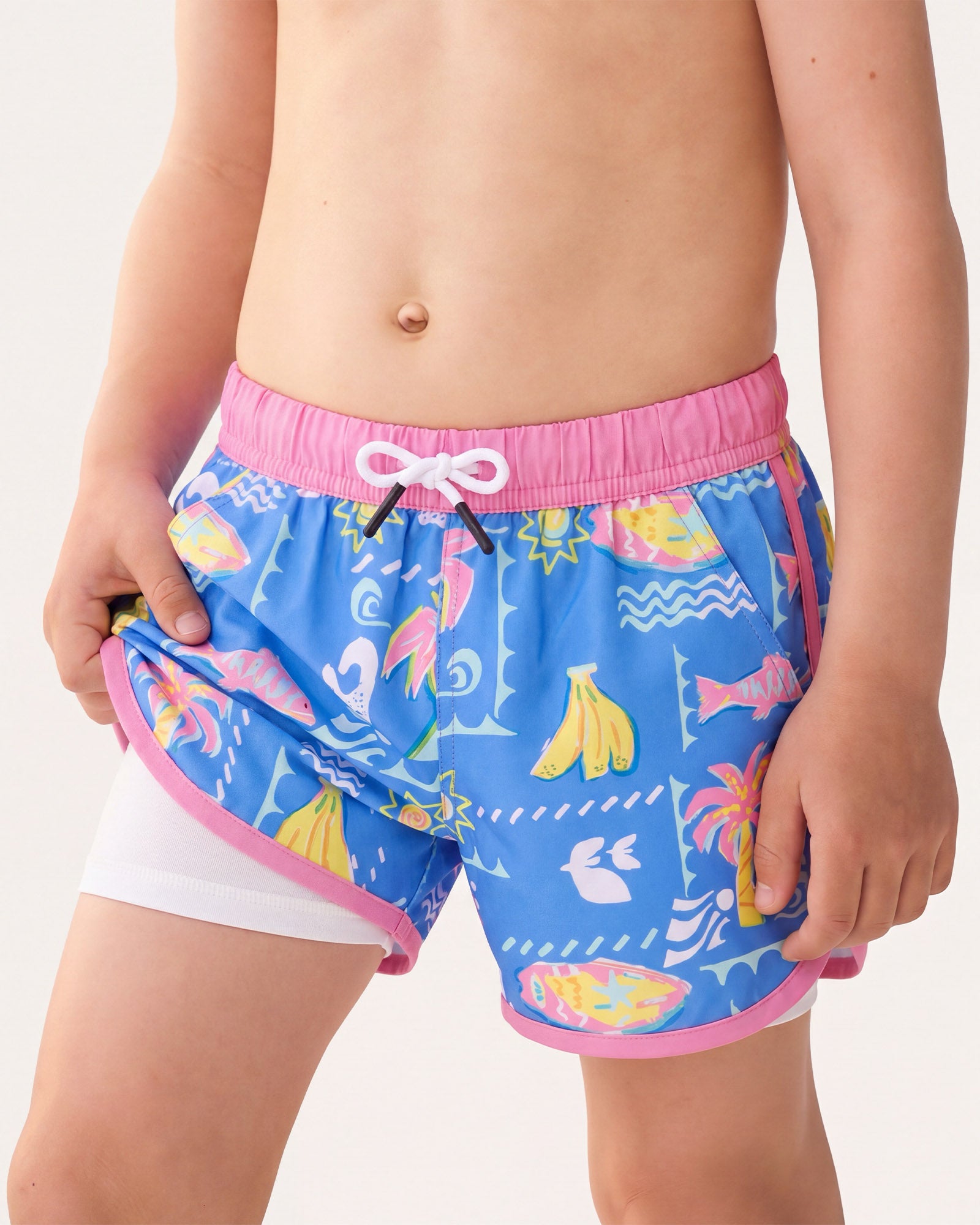 WavyWoo Kids Blue Swim Trunks
