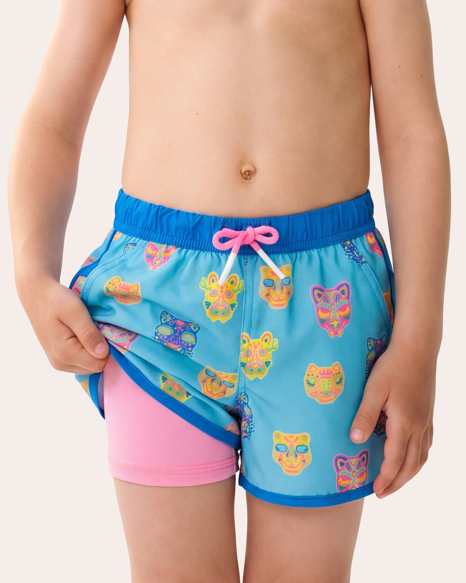 WildWave Kids Cat Swim Trunks