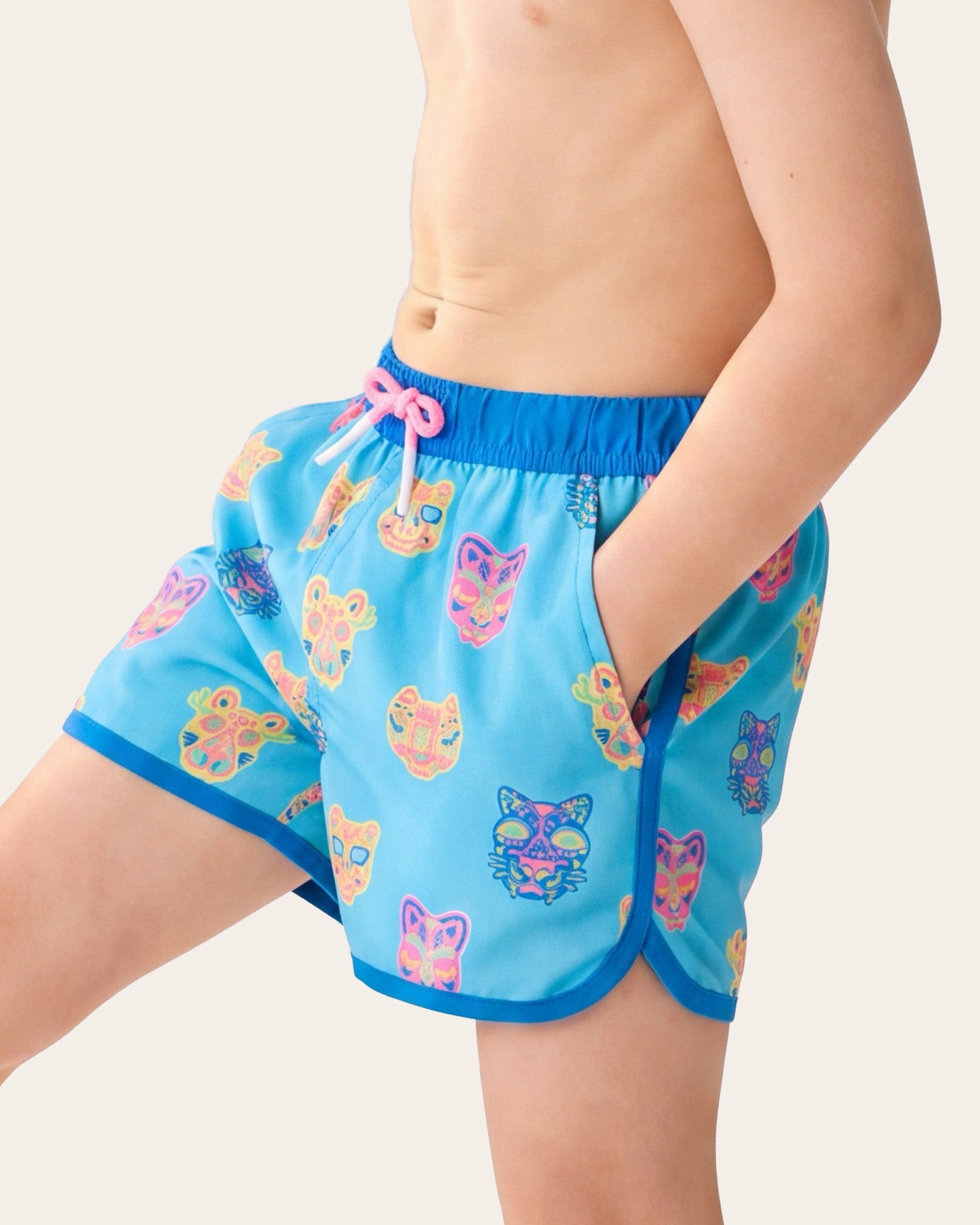 WildWave Kids Cat Swim Trunks