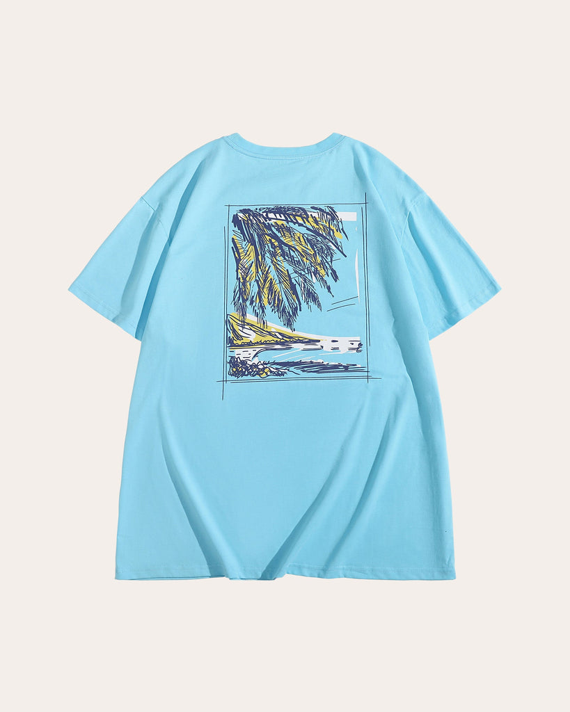 AlohaVibe Breathable Palm Tree T-Shirt