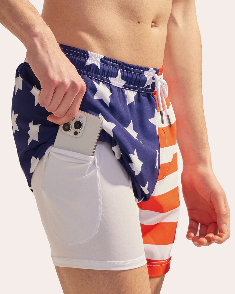 AmeriCool Flag Swim Trunks