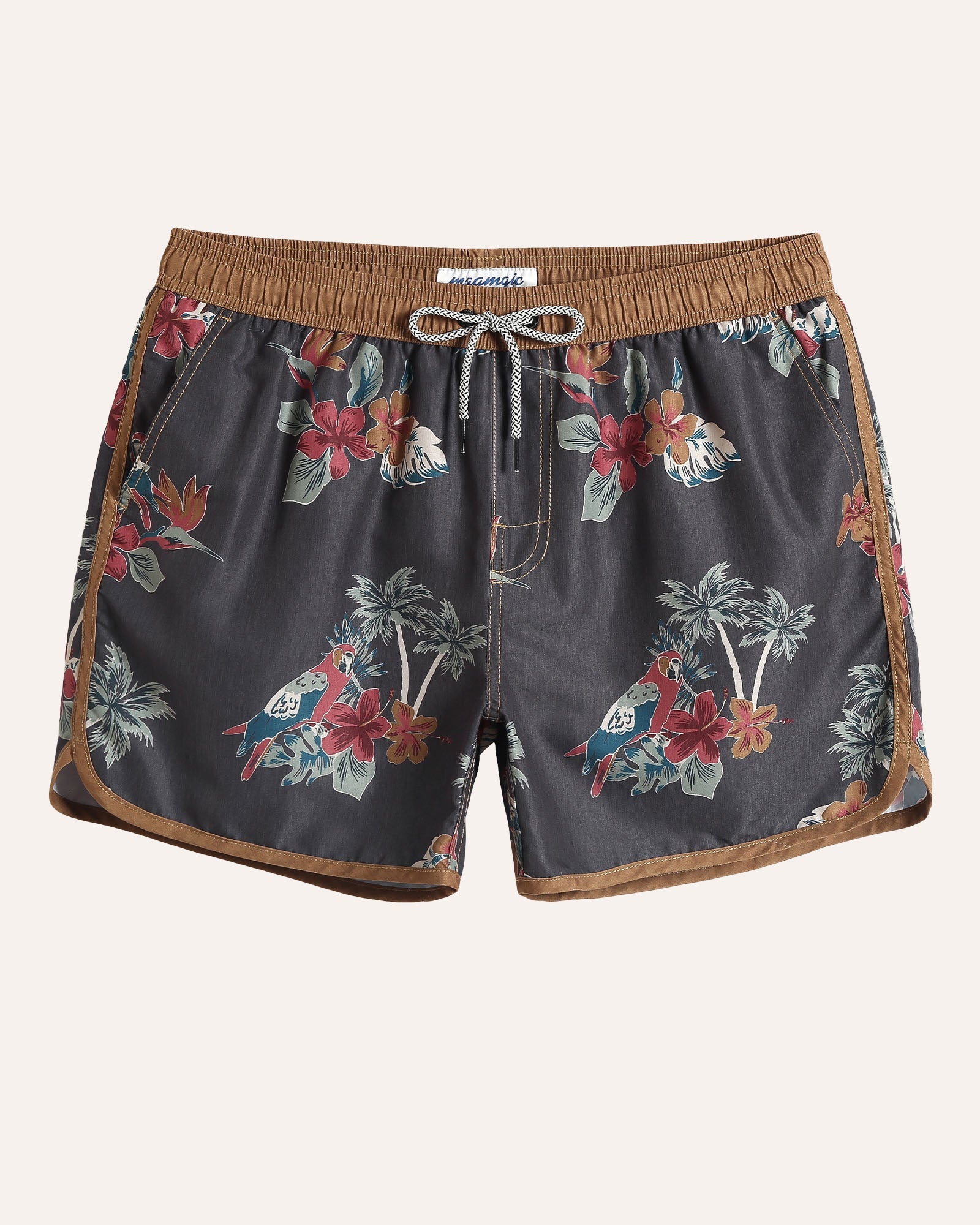 ChinoWave Parrot Print Swim Trunks