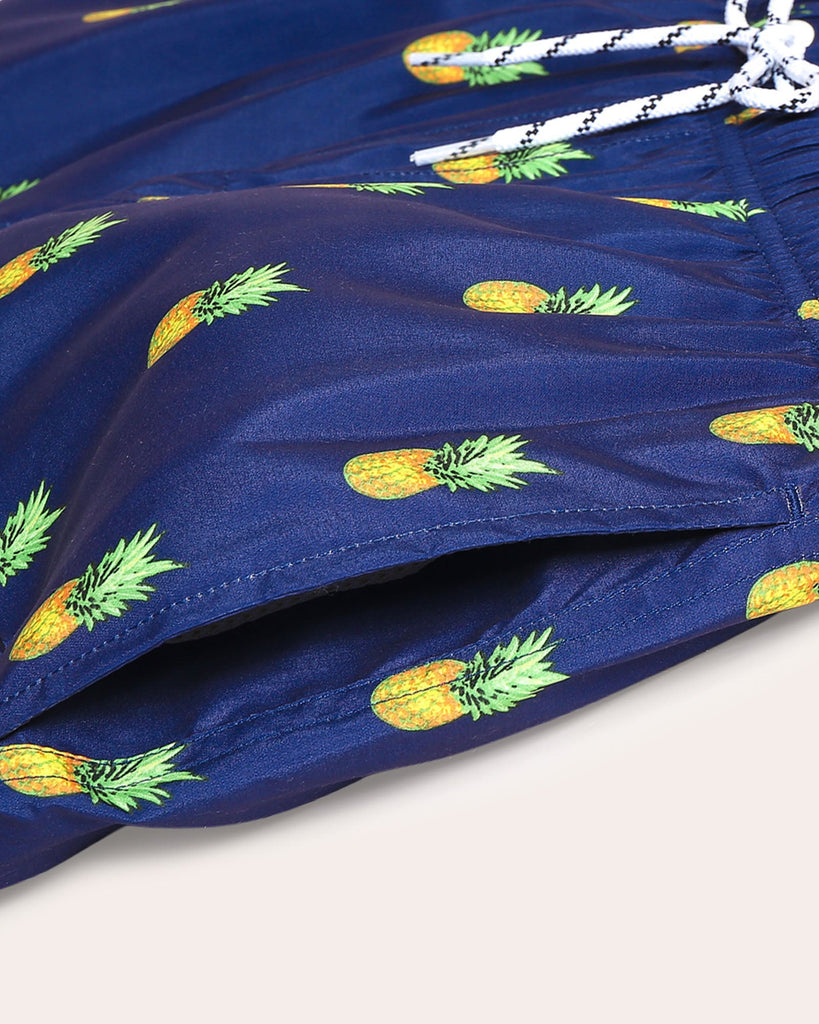 Chirpy Pineapple Swim Trunks