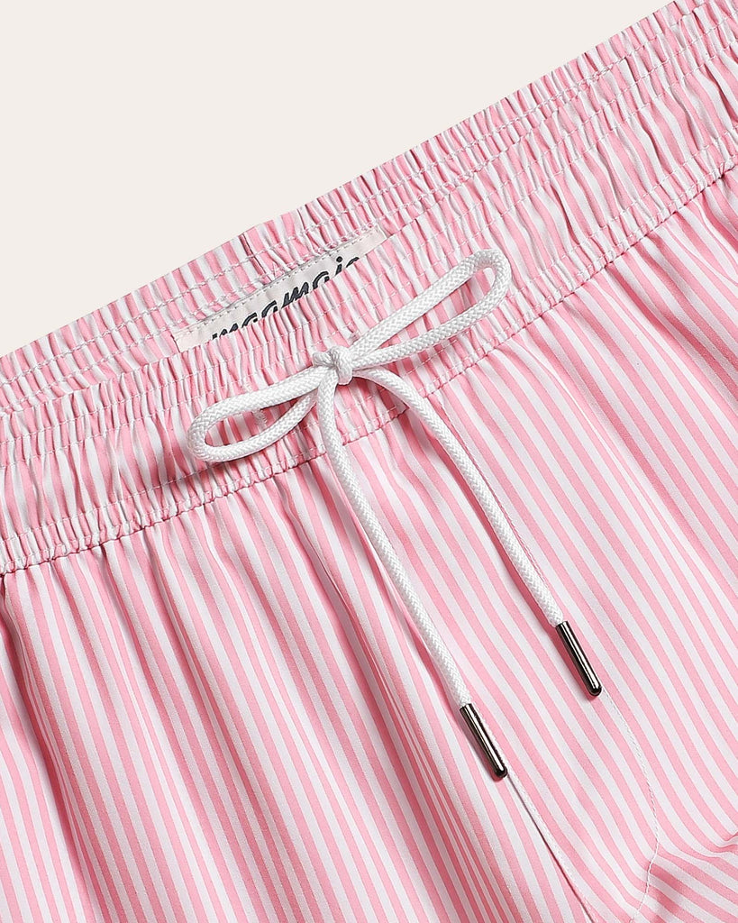 CoastSweet Striped Print Swim Trunks