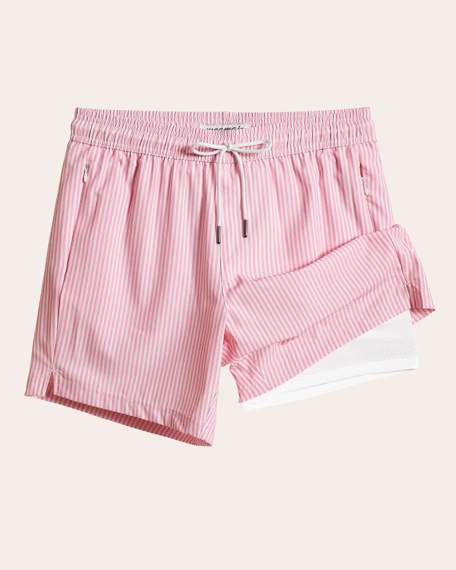 CoastSweet Striped Print Swim Trunks