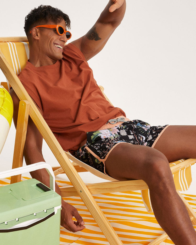 EastDream Crane Bouquet Swim Trunks