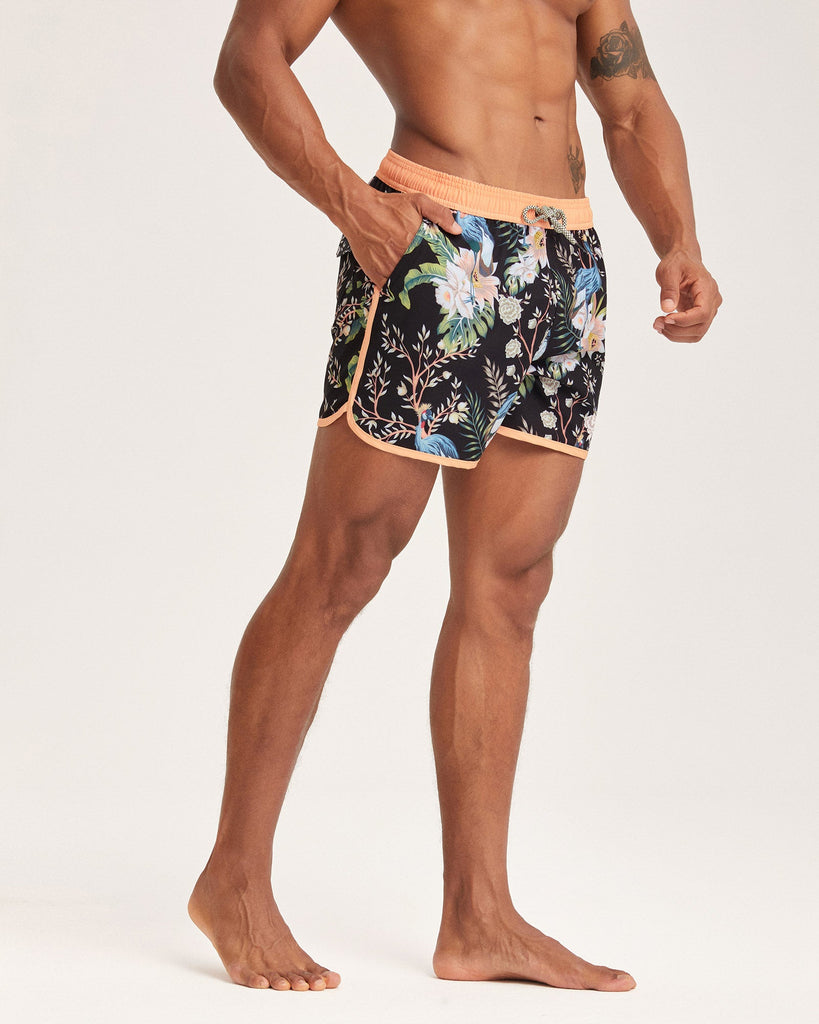 EastDream Crane Bouquet Swim Trunks