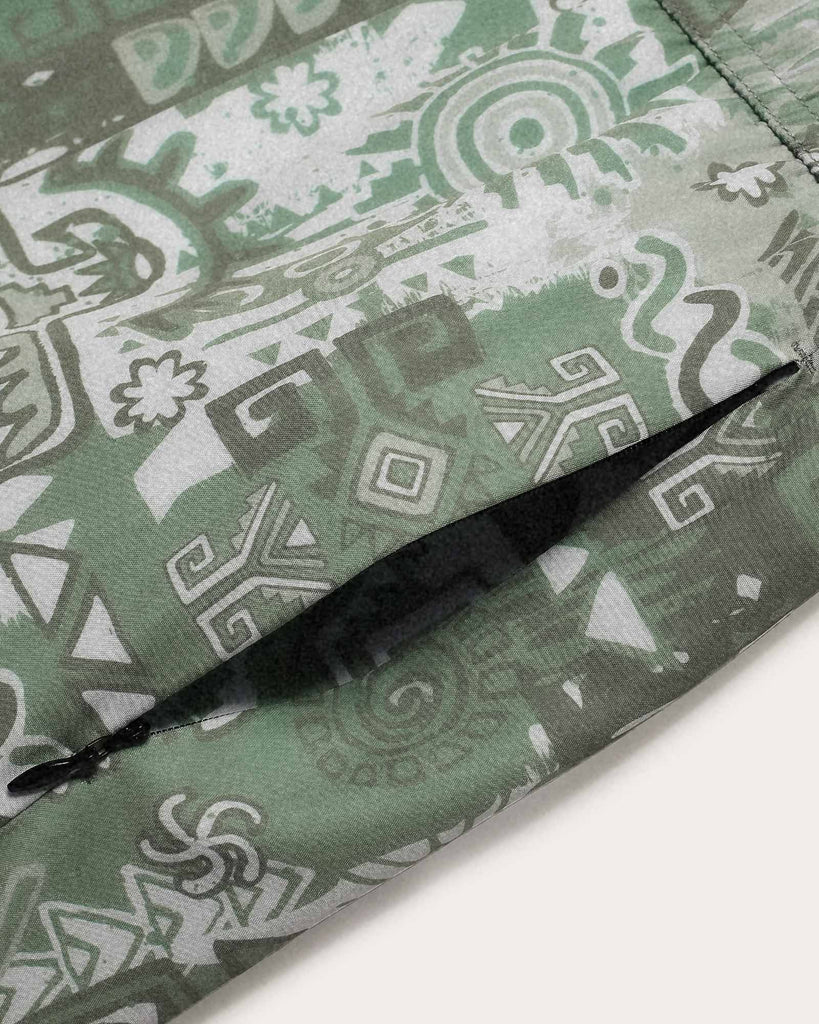 EpochEcho Anubis Printed Swim Trunks