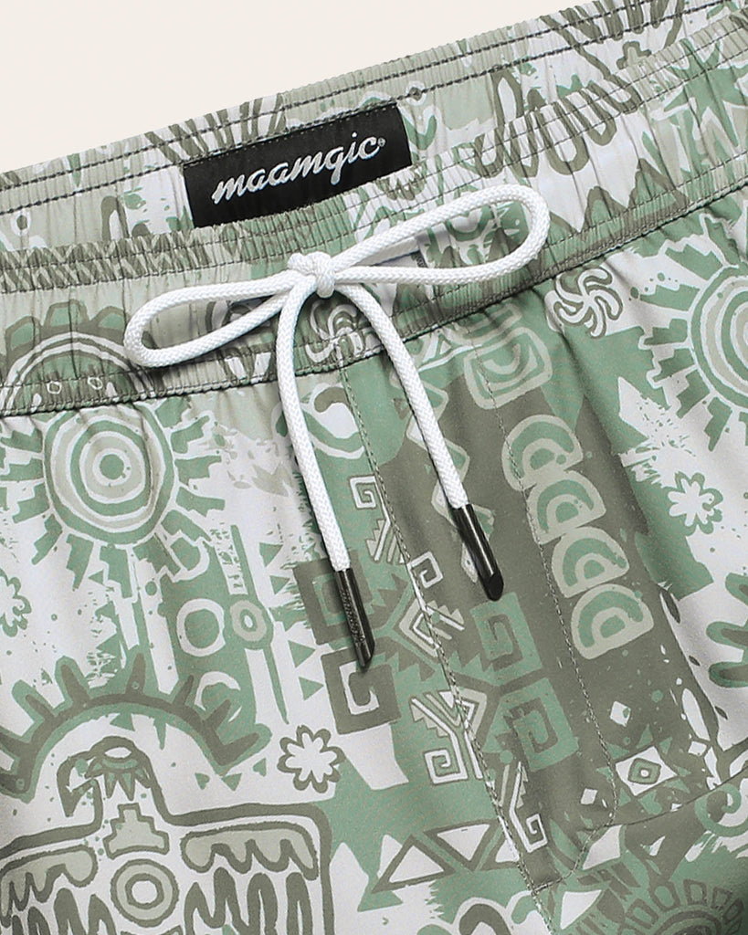 EpochEcho Anubis Printed Swim Trunks