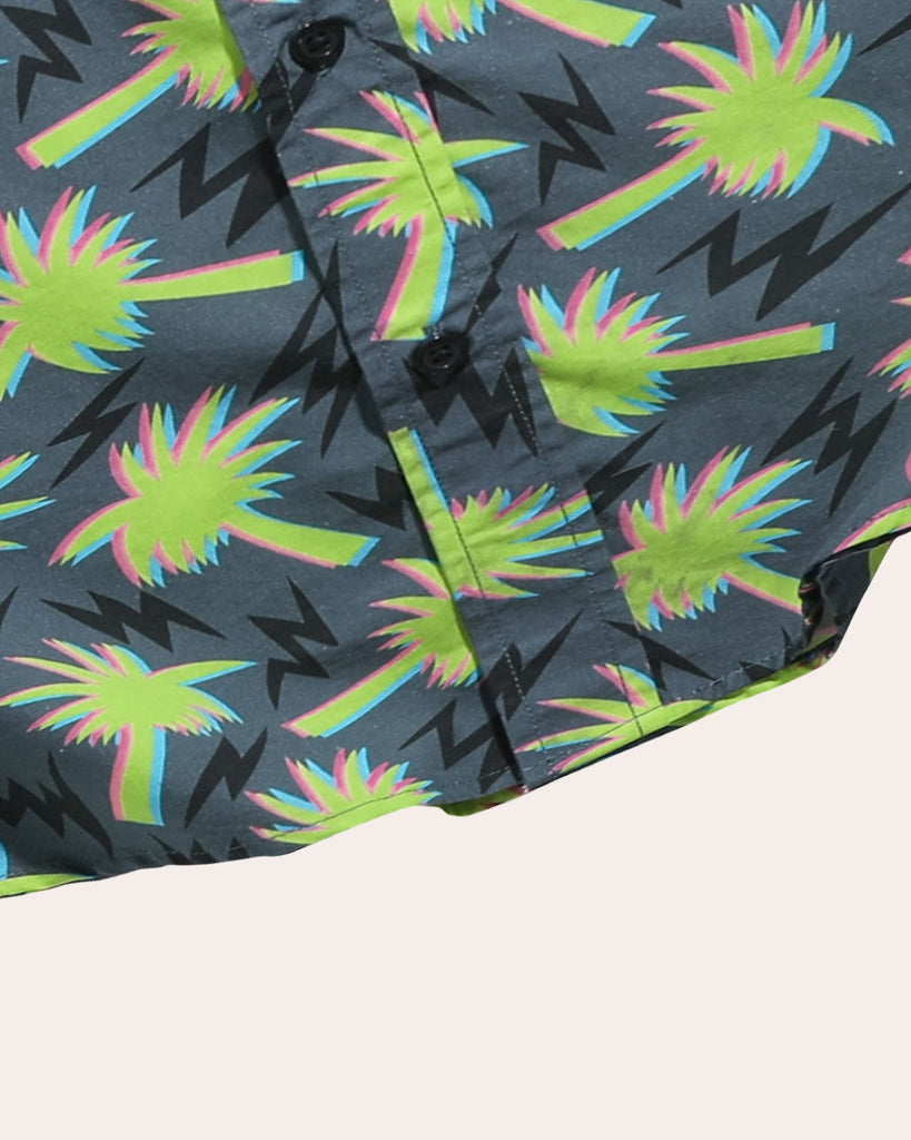 HawaiDay Coconut Tree Short Sleeve Shirts