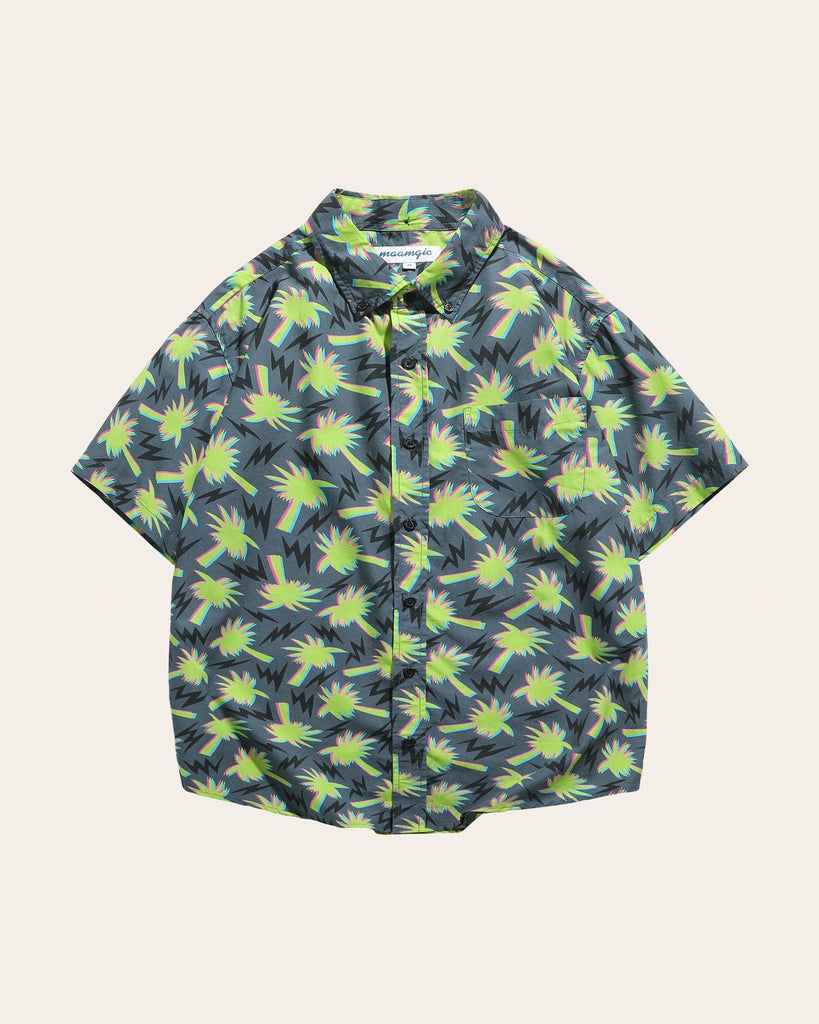 HawaiDay Coconut Tree Short Sleeve Shirts