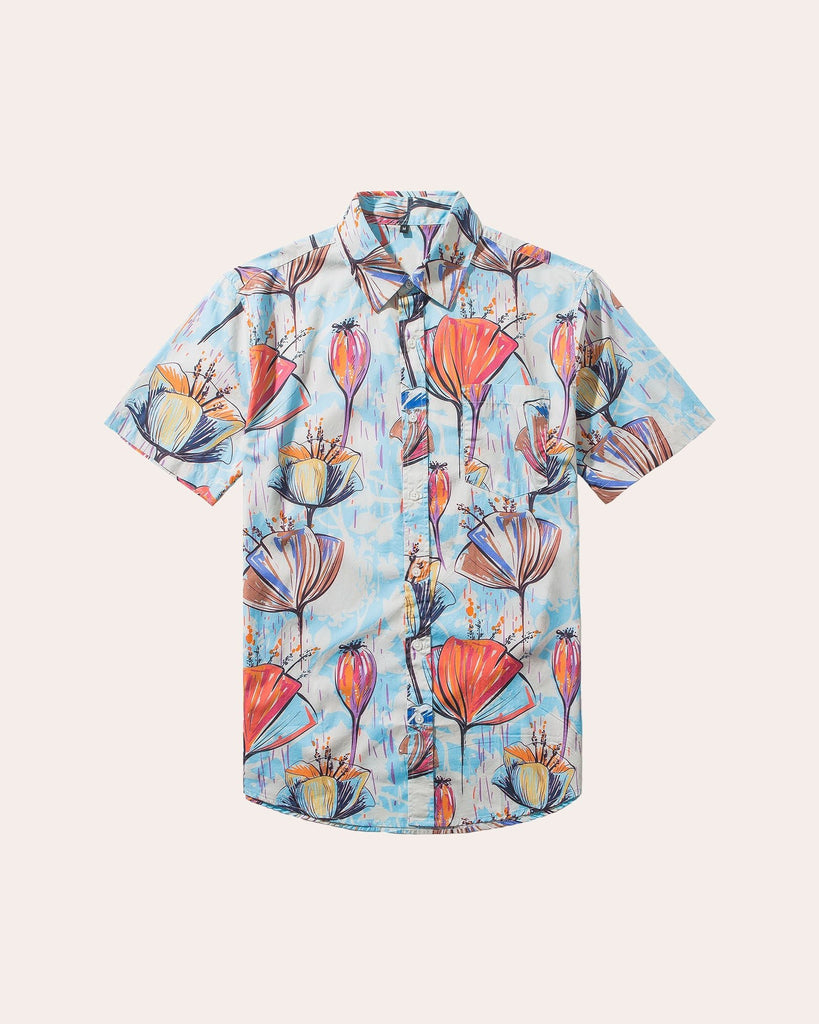 HawaiDay Floral Short Sleeve Shirts