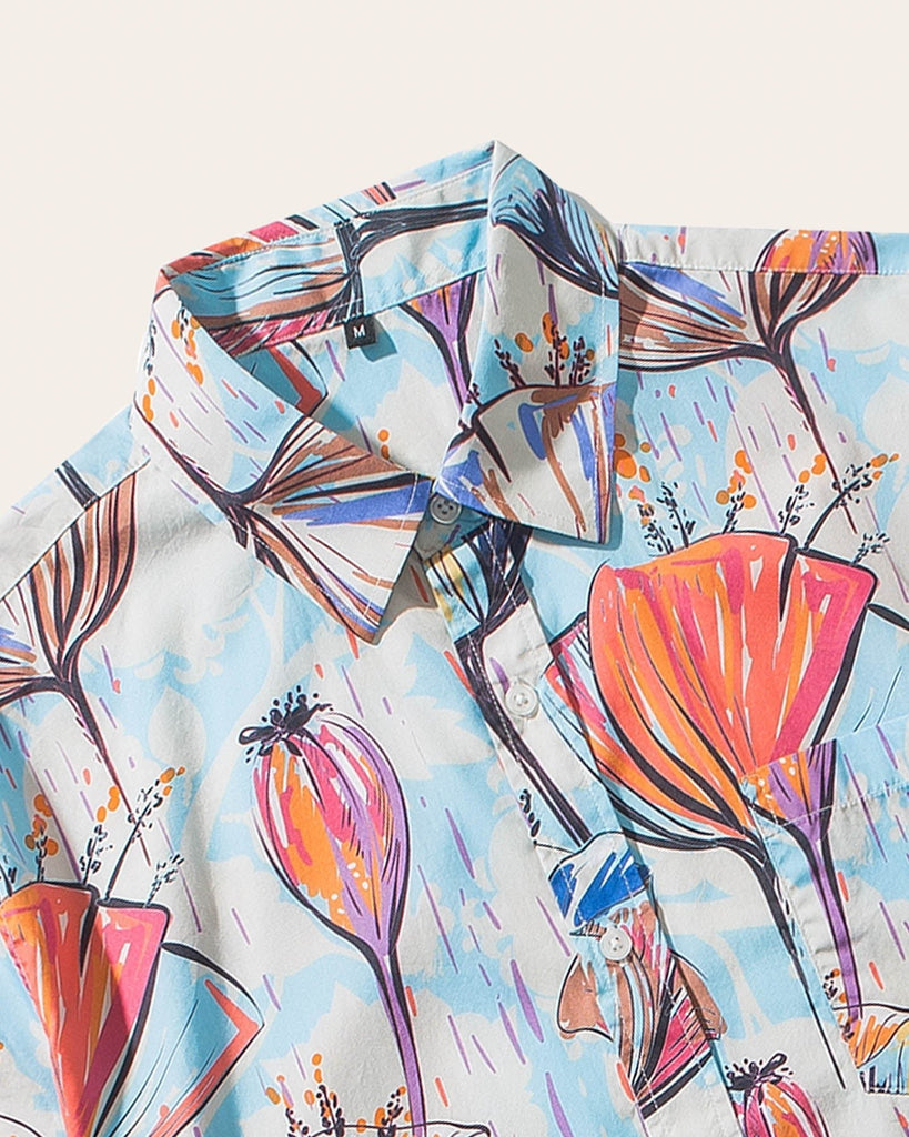 HawaiDay Floral Short Sleeve Shirts