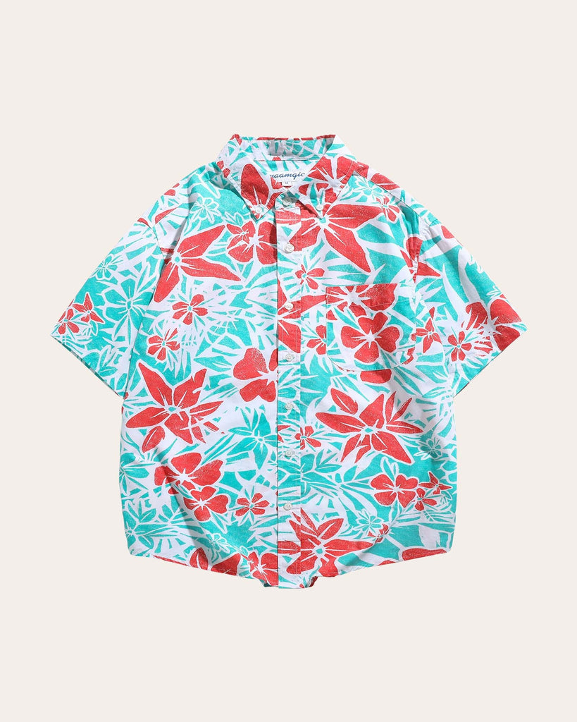 HawaiDay Maple Leaf Short Sleeve Shirts