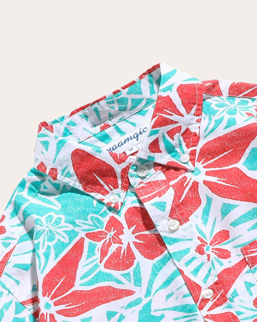 HawaiDay Maple Leaf Short Sleeve Shirts