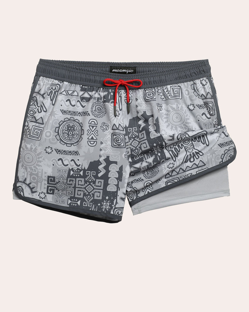 HeritageTide Metro Grid Breathable Swim Trunks