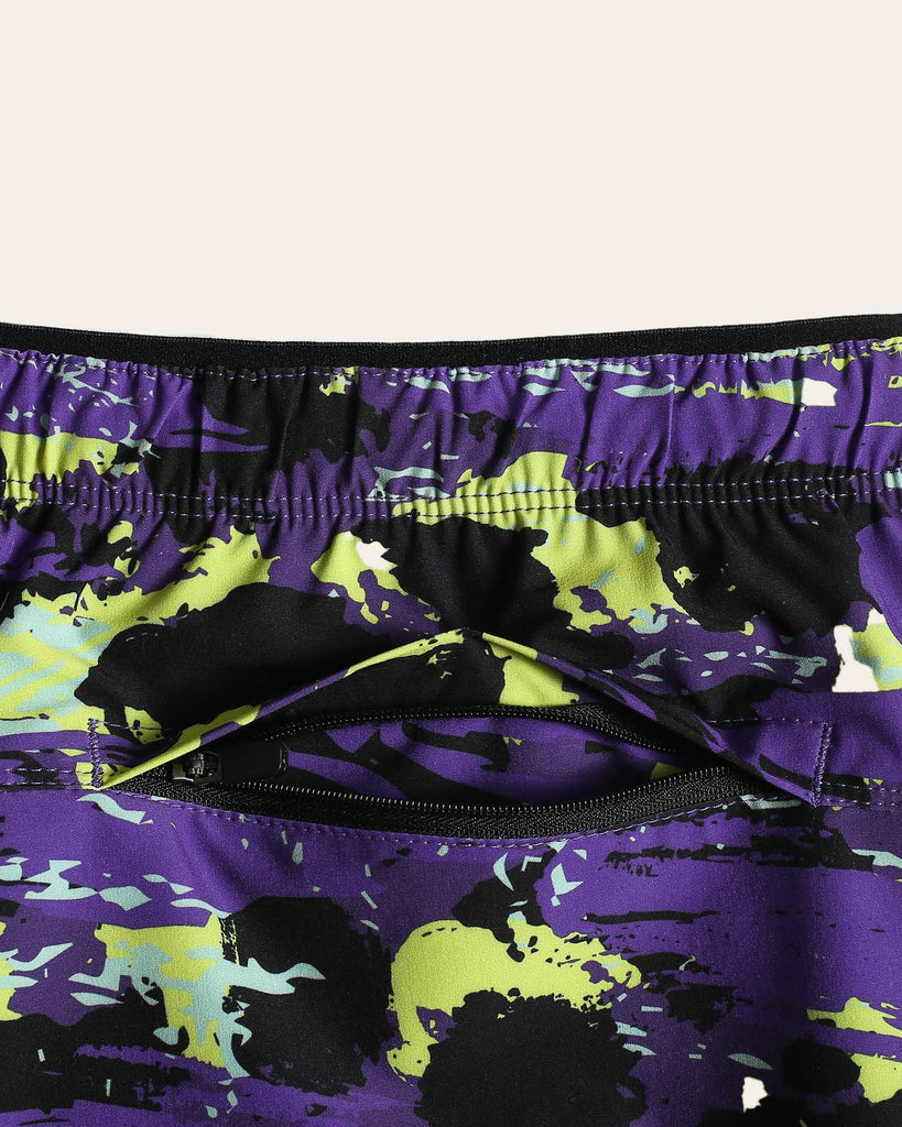 Kaleidos Graffiti Running Shorts