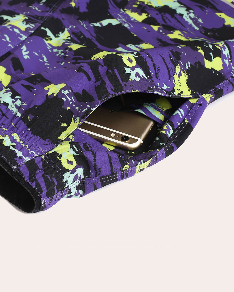 Kaleidos Graffiti Running Shorts