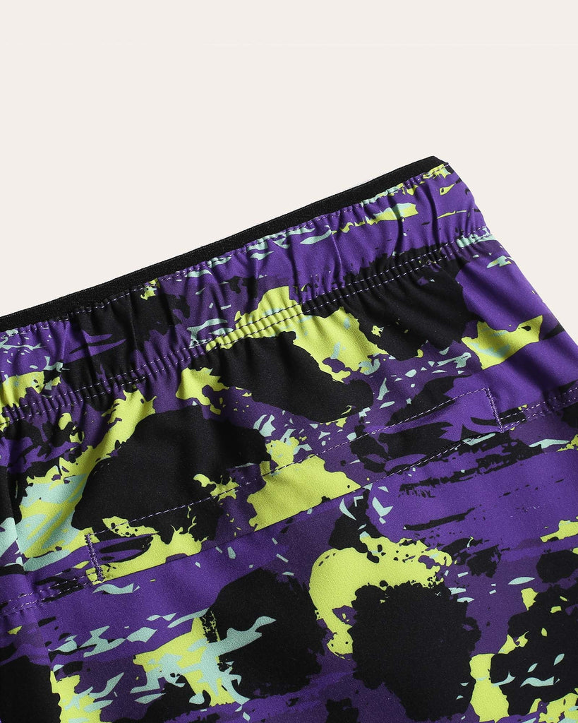 Kaleidos Graffiti Running Shorts