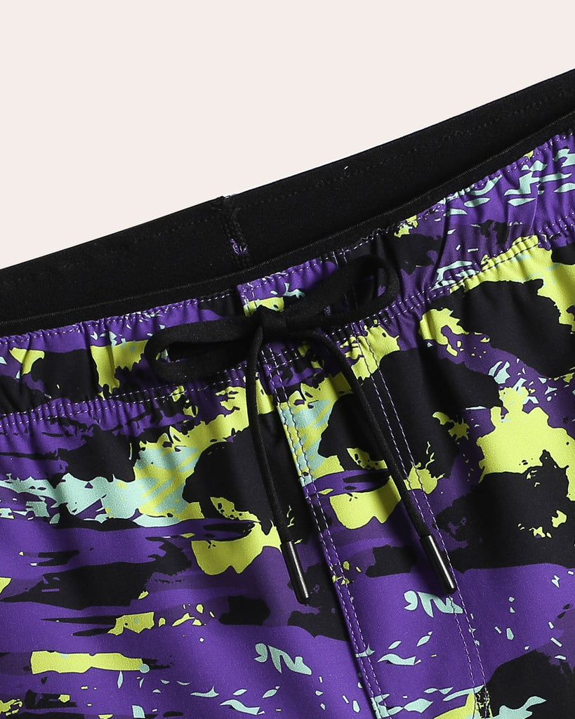 Kaleidos Graffiti Running Shorts